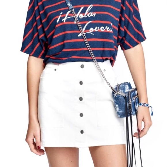 Rebecca Minkoff Dresses & Skirts - NWOT Rebecca Minkoff Rufus Denim Button Skirt